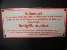 BAHN EMAILSCHILD