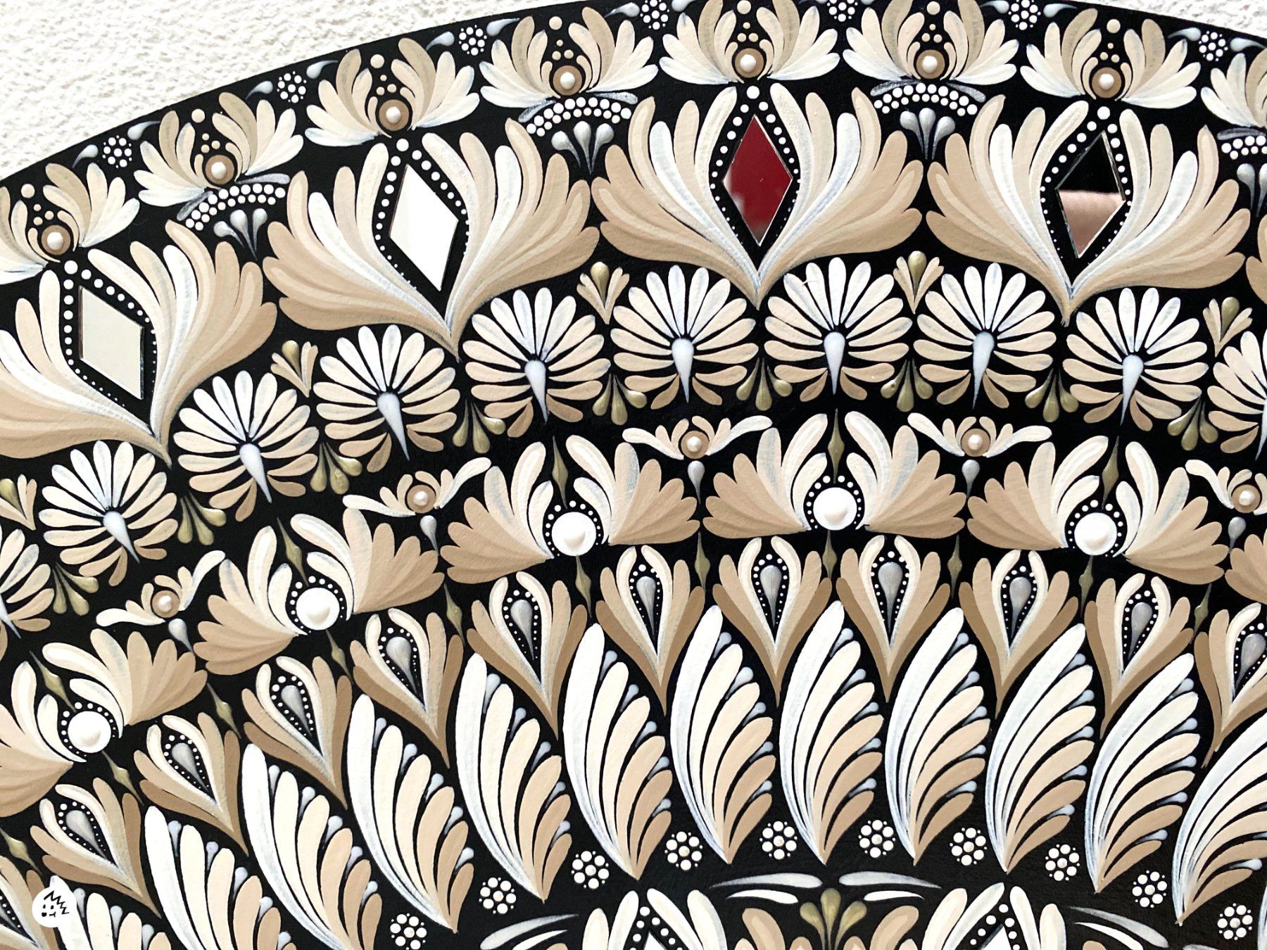 Dipinti: Grosses Mandala auf Holz, Kunst, Bild, Gemälde – Nuovo e nell'imballaggio originale da Fanas venduto da Omibia 7