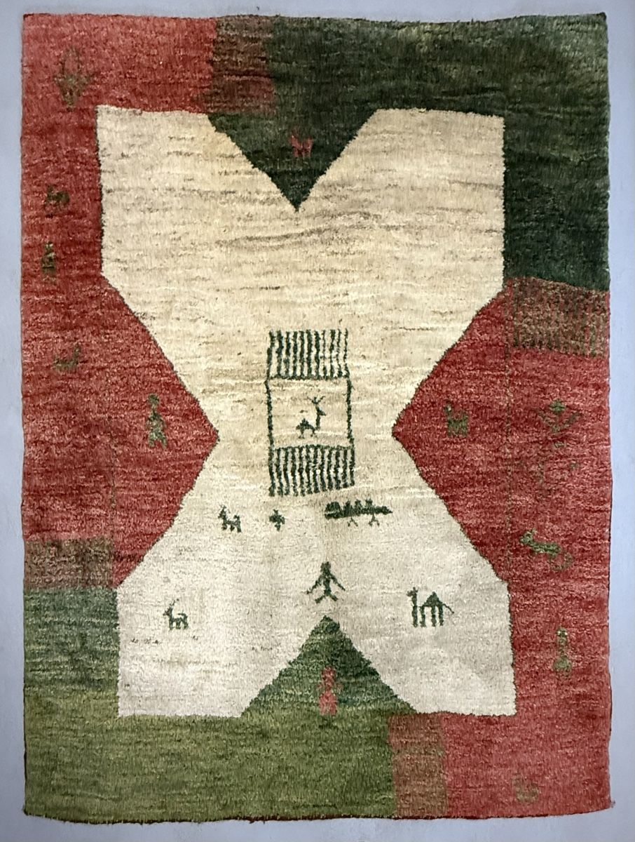 Teppiche: Wunderschöner Orientteppich Gabbeh 190x143.cm – Gebraucht aus Büron von Filadefia-888