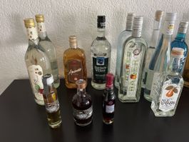 Kirsch, Vodka, Amaretto ungeöffnet