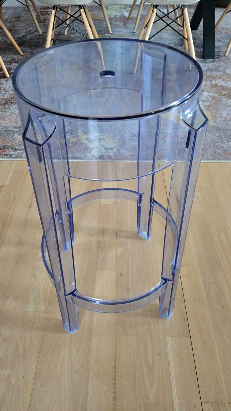 Kartell Sgabelli: Kartell Charles Ghost Bar Hocker - 65cm Blau transparent – Usato da Sarmenstorf venduto da Morten_CH 2