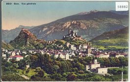 Sion - Vue generale - Litho