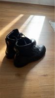 Herren Stiefel schwarz Leder akzeptabler Zustand