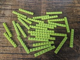 lego 3460 lot de 30 pièces Lime Plate 1 x 8