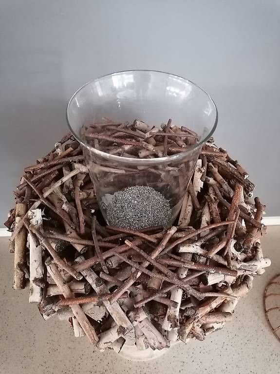 Tutte le decorazioni: Amphore aus Stein und Metall, dekoriert – Usato da Wallisellen venduto da Muggeli1970 2