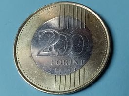 Ungarn 200 Forint 2019 Kettenbrücke - Bi-Metall!
