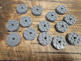 lego 87081 lot de 14 pièces Dark Bluish Gray Brick, Round