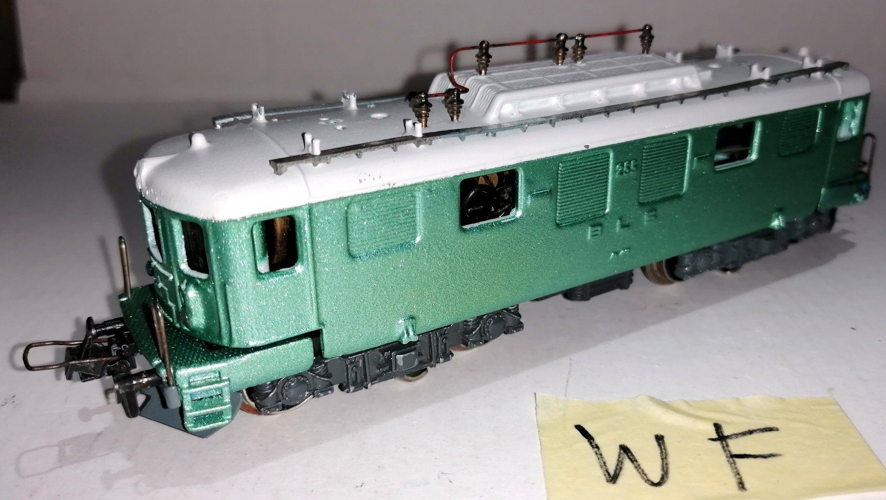 Trix Modelleisenbahnen: WF) Trix Express BLS, Hell-grün, Revidiert – Gebraucht aus Brittnau von Regina35 1