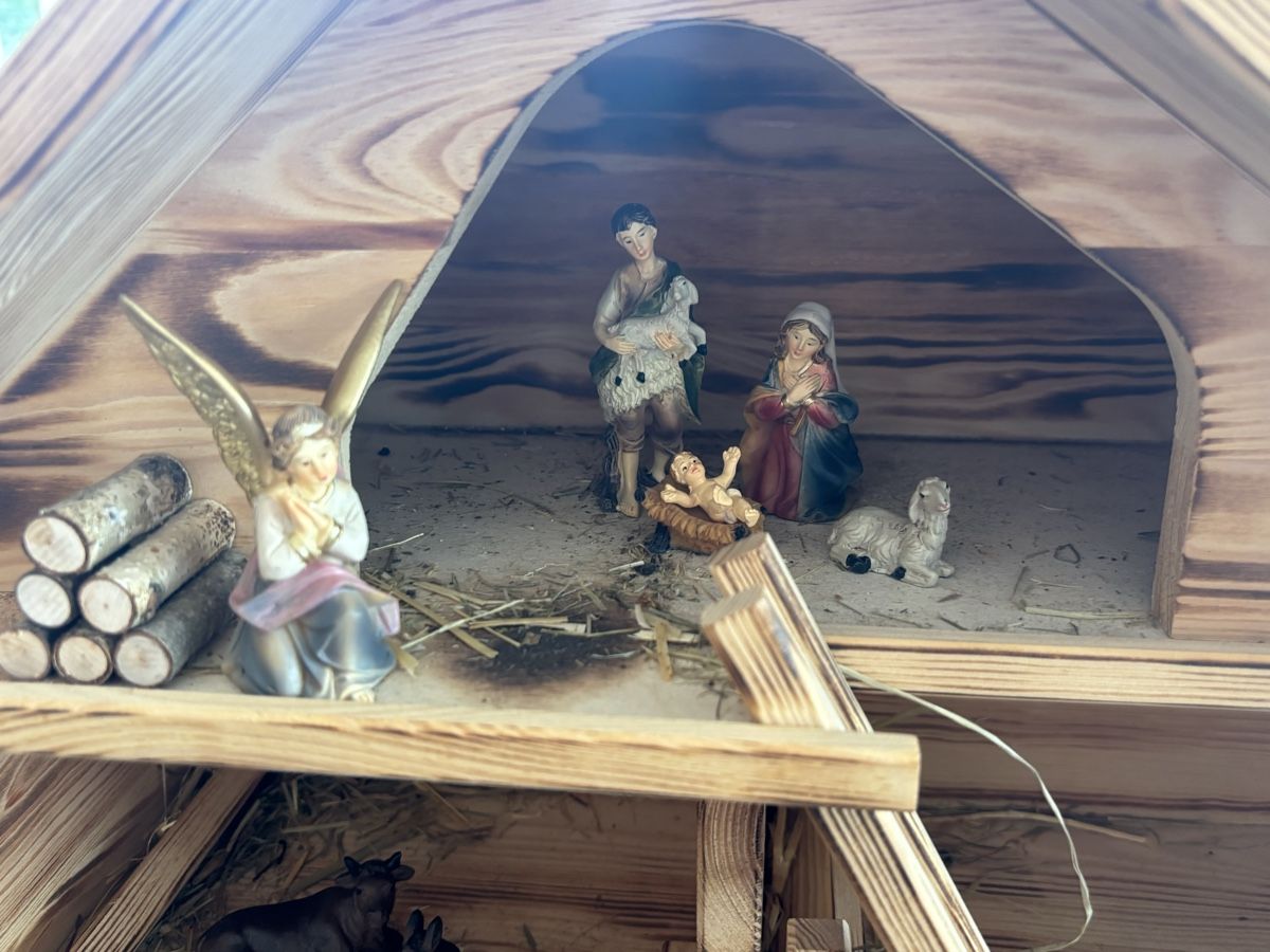 Tutte le decorazioni: Holz Krippe mit Figuren – Usato da Wintersingen venduto da Symphoricarpos 1