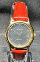 Tissot Stylist Damenuhr mit rotem Lederarmband, Swiss Made