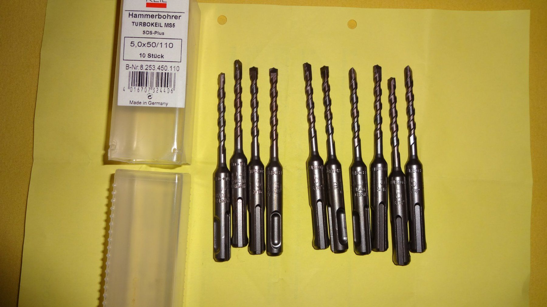 Tutti gli attrezzi: Hammerbohrer SDS-plus 5,0x50/110 – Nuovo e nell'imballaggio originale da Winterthur venduto da Fredy972