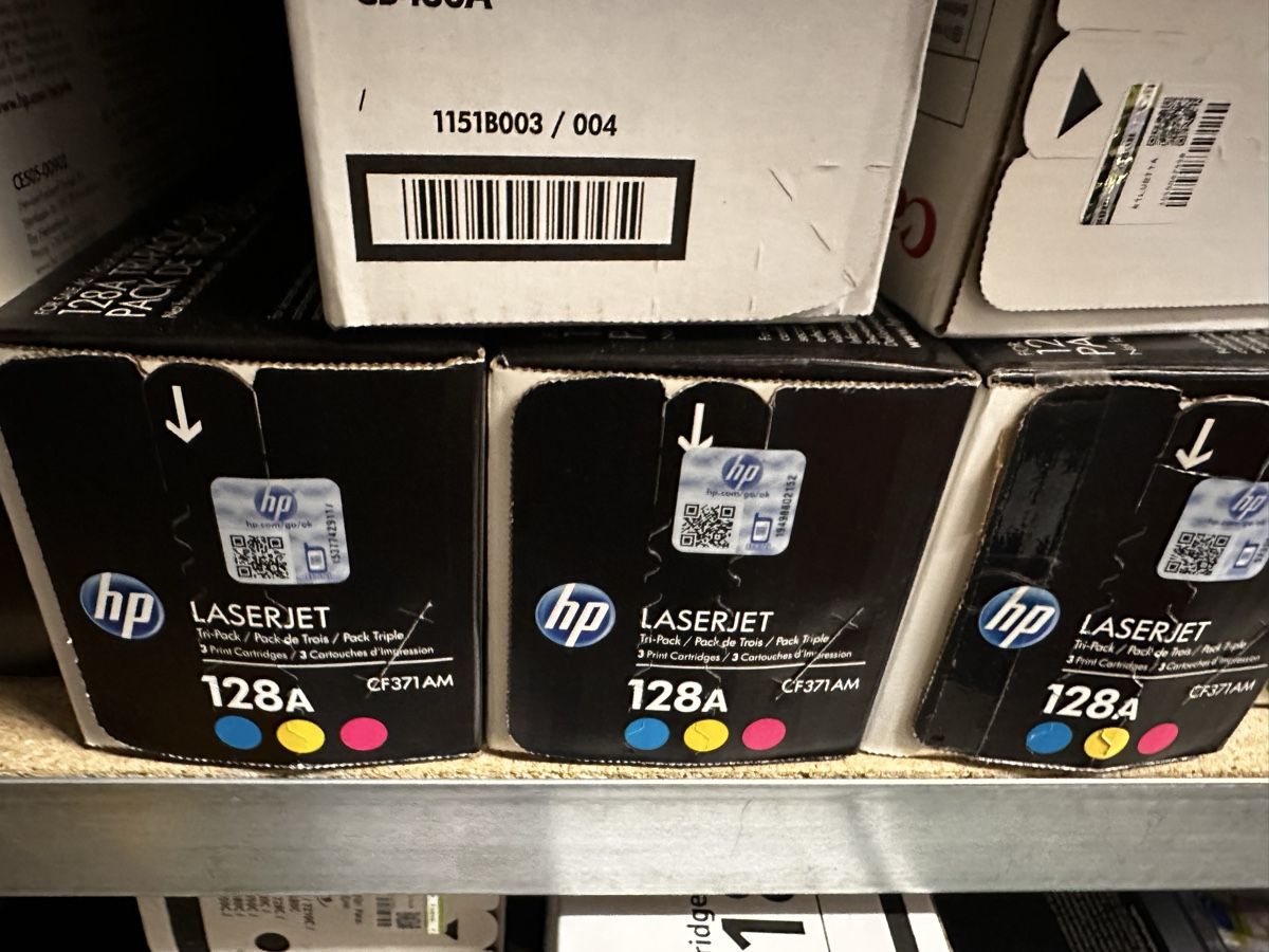 Hewlett Packard Cartucce per stampanti & toner: HP 128A Druckerpatronen Tri-Pack, Original & Neu! – Nuovo e nell'imballaggio originale da Bürglen TG venduto da cikadaga
