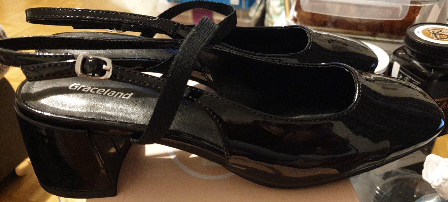 Graceland Scarpe da donna: Sandalen_Pumps Schwarz Lack Grosse 41 – Nuovo e nell'imballaggio originale da Horw venduto da Arta20000 1