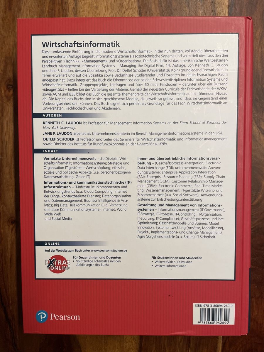 Libri: Wirtschaftsinformatik — Eine Einführung, 3. Auflage – Usato da Pfäffikon ZH venduto da mar_r8bc 1