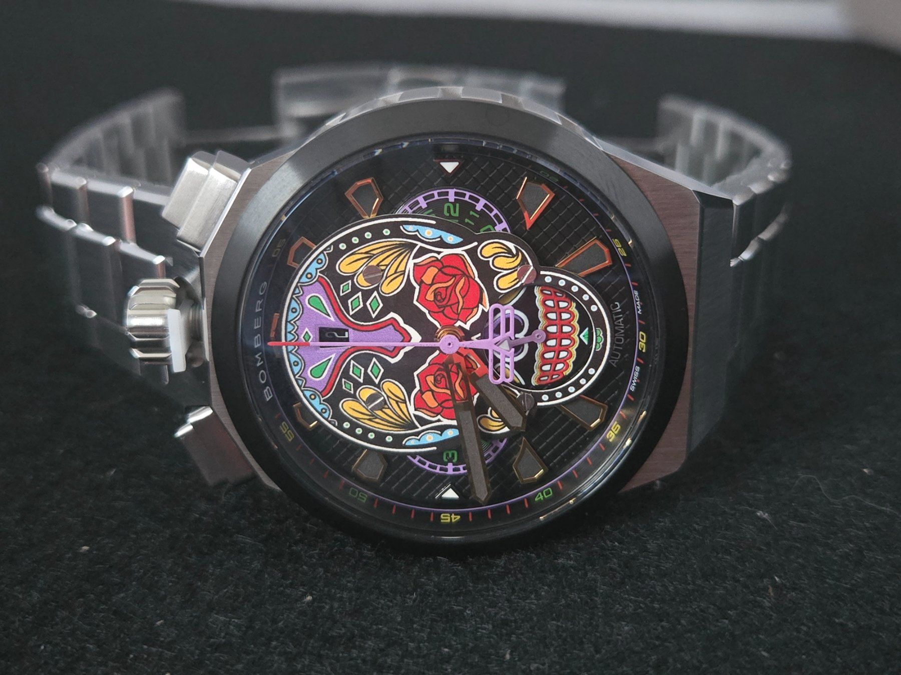Bomberg Orologi: Bomberg Bolt-68 Neo Calaveras Chronograph – Nuovo (secondo la descrizione) da Chabrey venduto da Horology 2