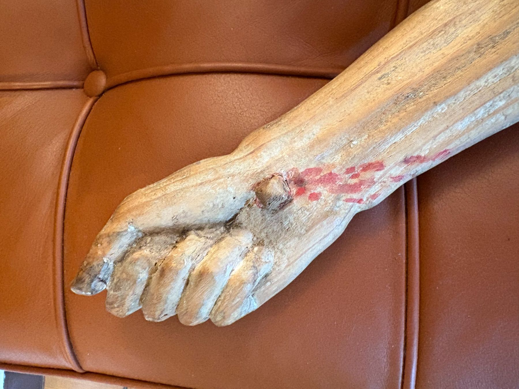 Statuette: Jesus Figur Holz  um 1800 Antik – Usato da Riehen venduto da twentymodern 4