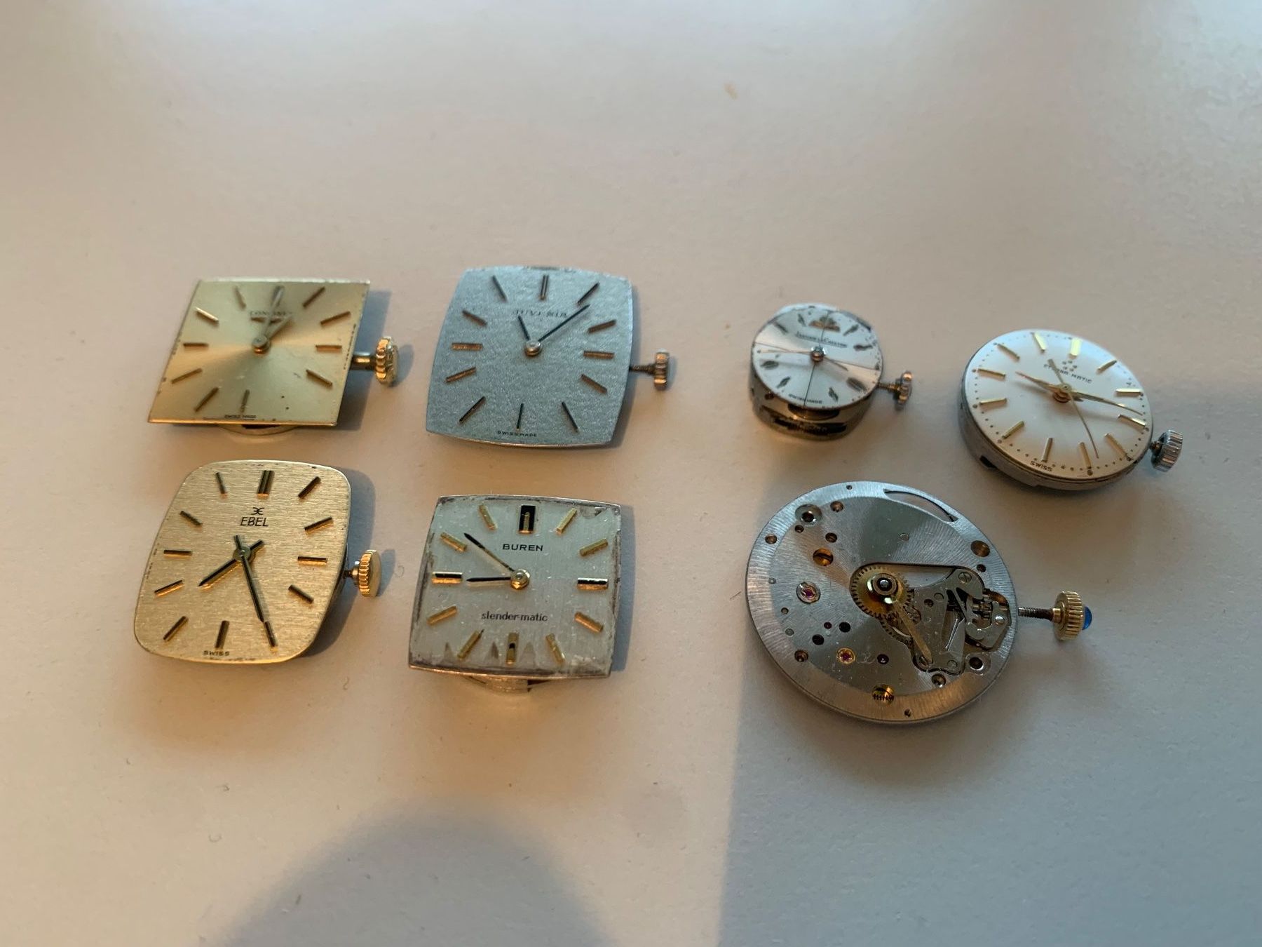 Omega Orologi: Damenuhr Uhrwerke  Lot, 7Stck. – Difettoso da Zürich venduto da rayberg