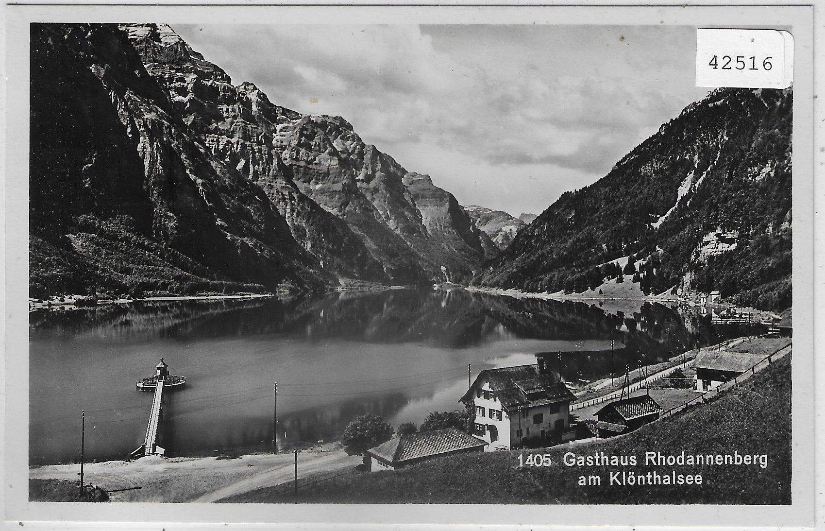Cartoline postali: Gasthaus Rhodannenberg am Klönthalsee – Usato da Ettingen venduto da Kartenplanet