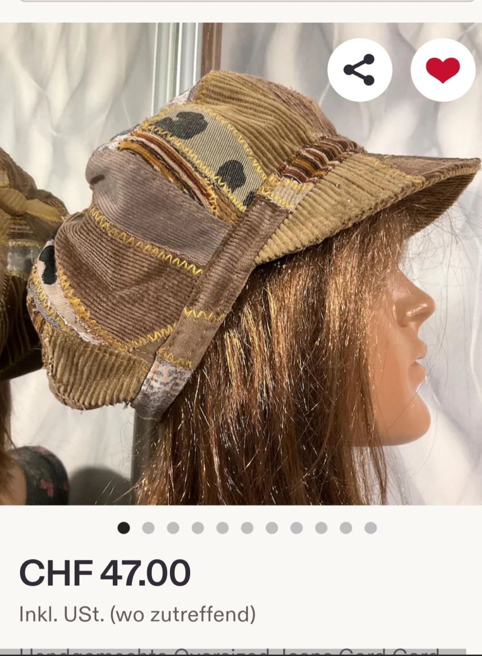 Copricapi, berretti & cappellini: Unikat handmade boho vintage mütze – Nuovo (secondo la descrizione) da horn venduto da CherryCrow