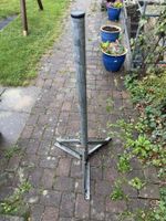 Antennenmast 48 mm, 120 cm, verzinkt, mit Dreibein-Standfuss