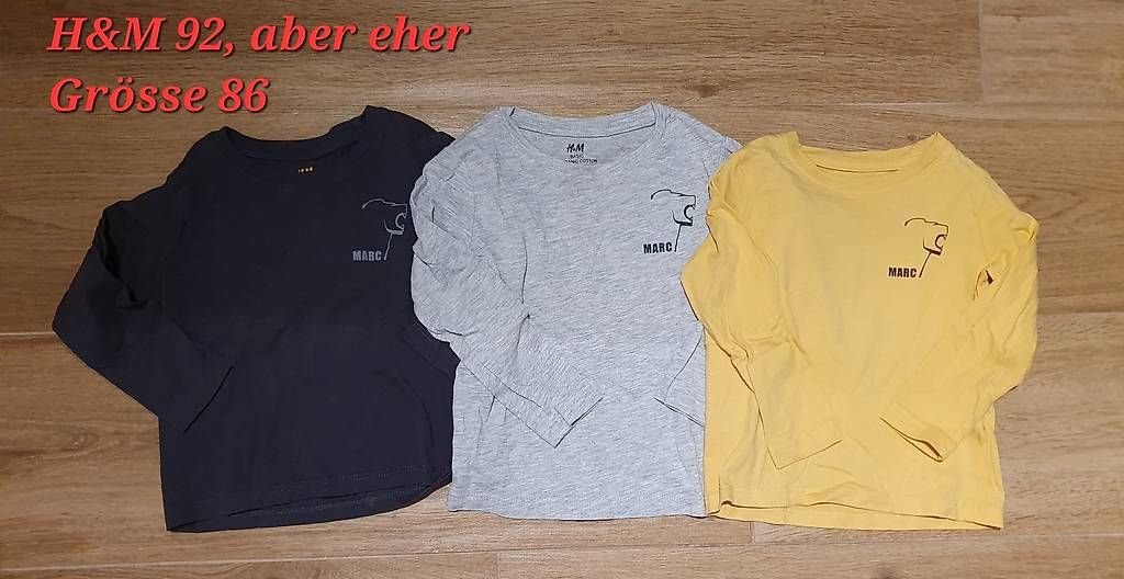 Maglioni & Felpe: Langarmshirts mit Name Marc 86/92 – Usato da Grosswangen venduto da Handballfee