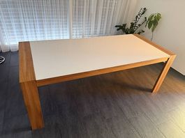 Esstisch ausziehbar Holz weiss