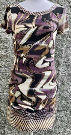Komfortables Mini Kleid von Jones (Wien) im 70‘s Print,36/38