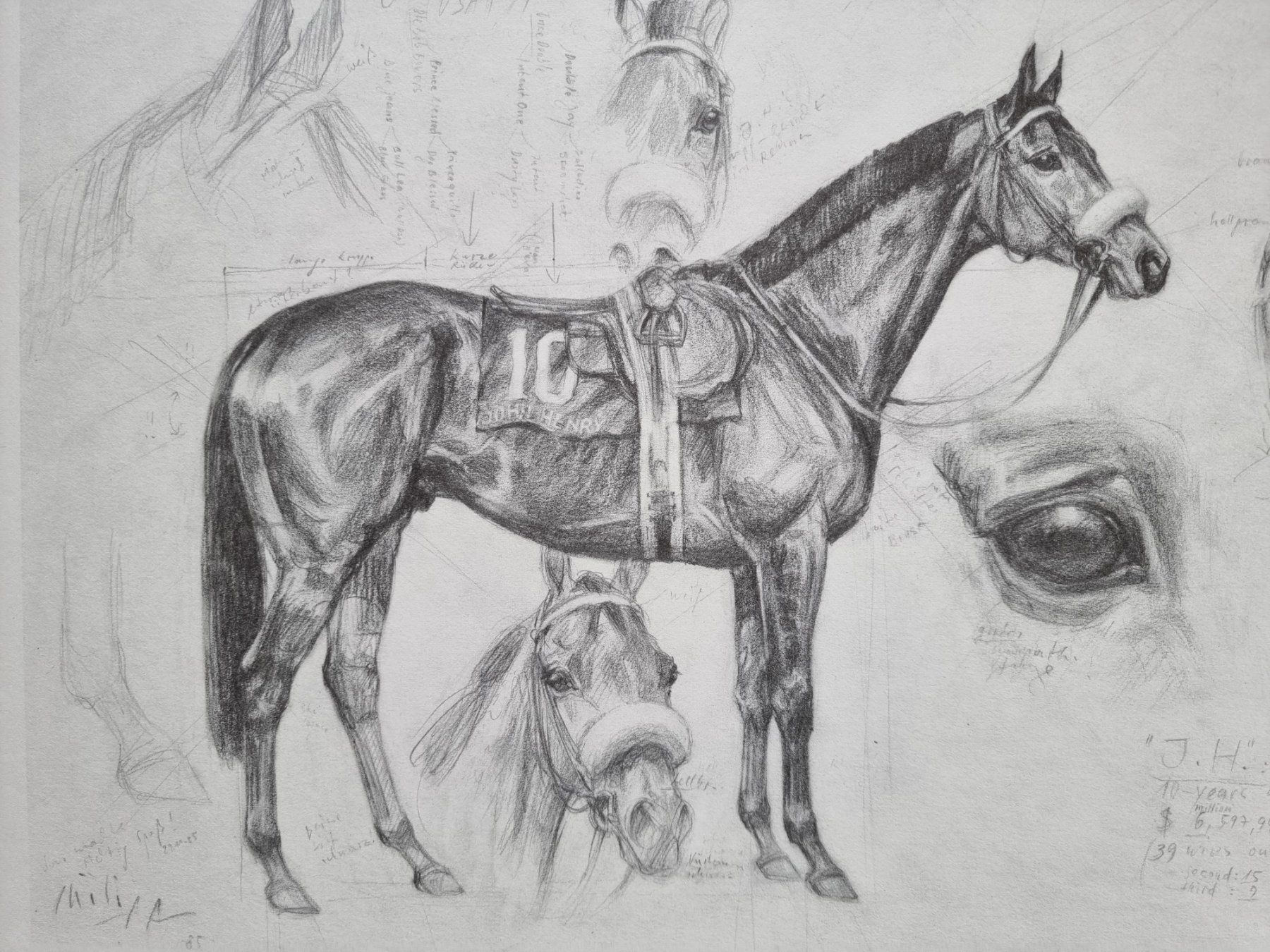 Grafica & Litografie: Klaus Philipp Kunstdruck Le Glorieux  oder Philipo – Nuovo (secondo la descrizione) da Arosa venduto da horseracing 3