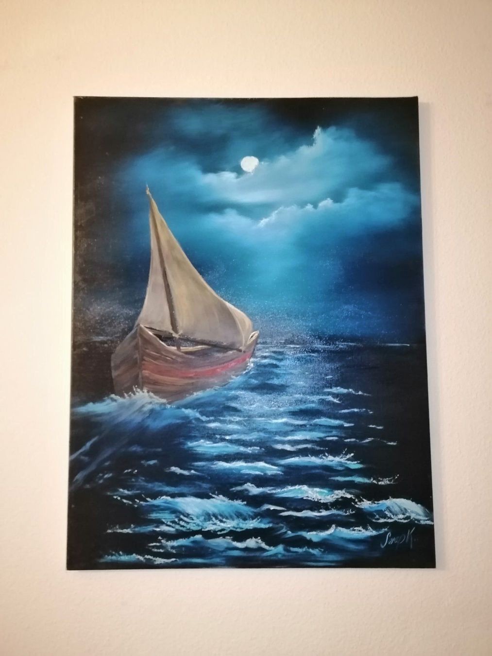 Gemälde: Ölbild auf Leinwand, signiert. – Neu und originalverpackt aus Ostermundigen von LorisHome 3