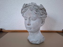 Buste Déesse Greque - N°2 - Béton - 20 cm x 14.5 - Neuf