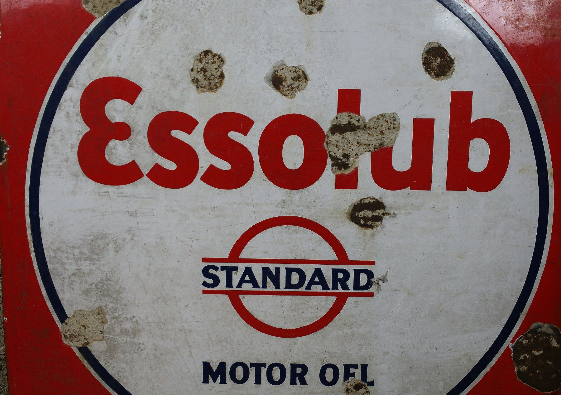 Esso Insegne: Emailschild "Essolub" ca. 80 cm x 80 cm – Usato da Birrwil venduto da brandschatz_birrwil 6