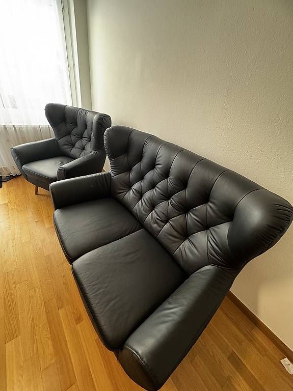 Sofas: Leder Sofa  – D'occasion à Kloten par ane_k9zz