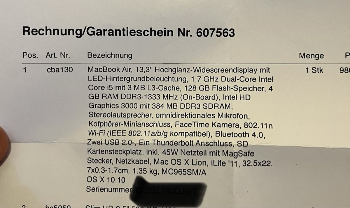 Apple Notebook: MacBook Air 13"  – Difettoso da Zug venduto da IndiQueen 2