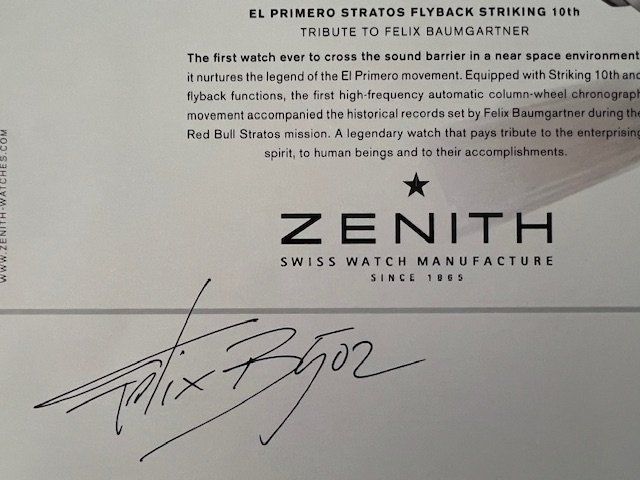 Autografi: Autografo Felix Baumgartner – Usato da S. Pietro venduto da SORETOLO 1