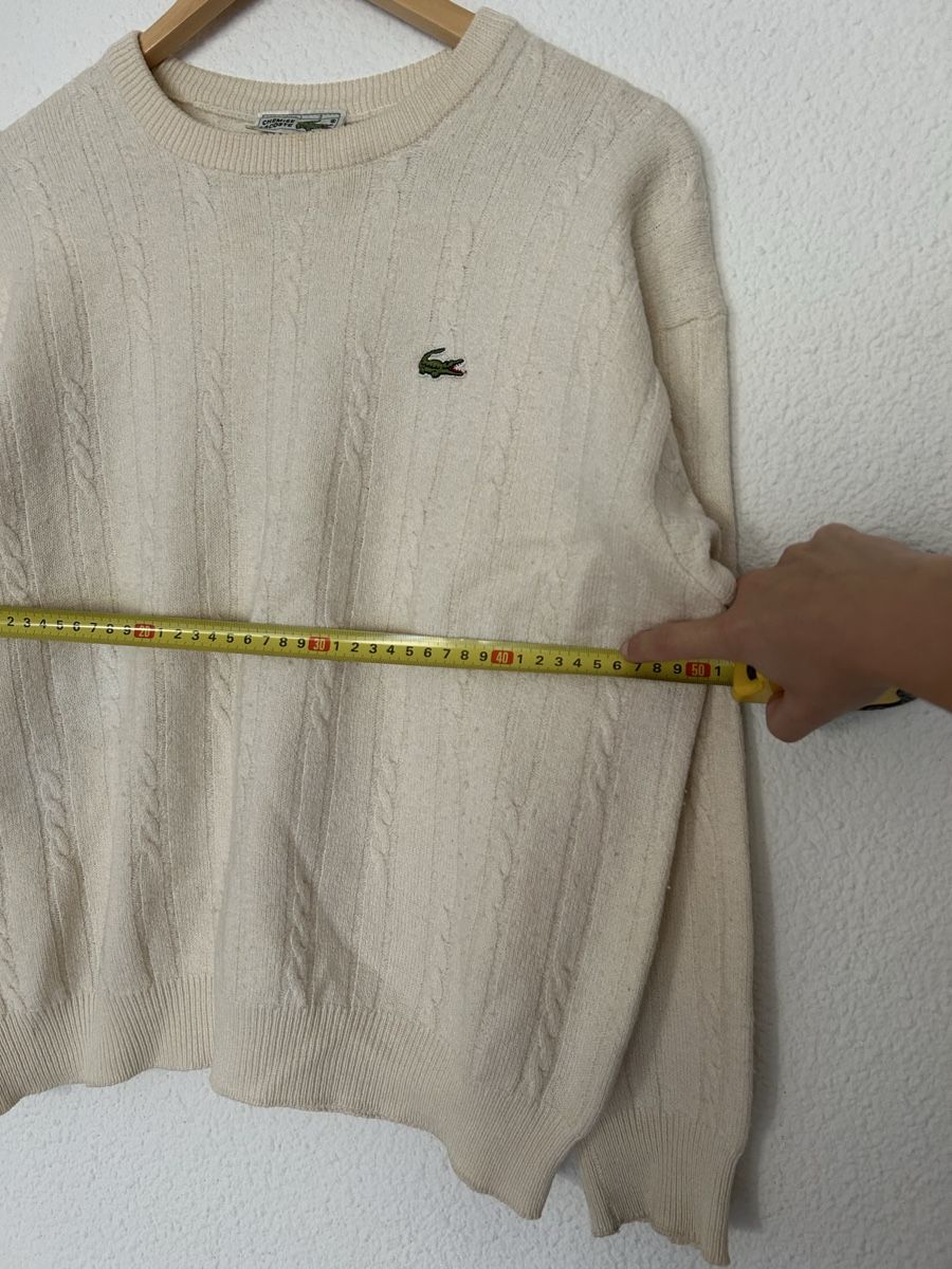 Lacoste Pullover & Sweatshirts: Pull Lacoste beige maille tressée taille 3 état correct – Gebraucht aus Morges von cat_6cm9 1