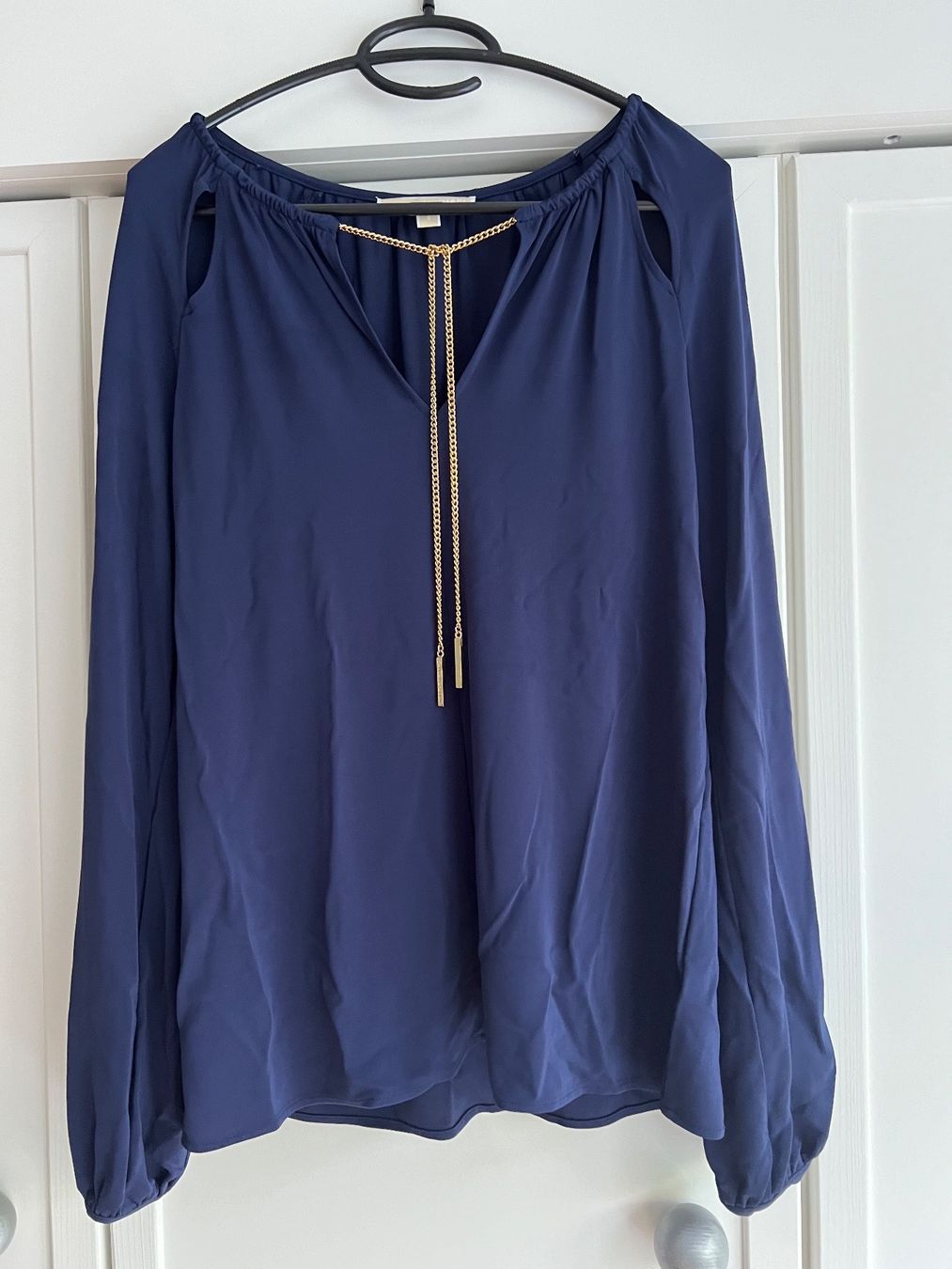 Michael Kors Camicette: Michael Kors Bluse in Dunkelblau – Usato da Oberwil-Lieli venduto da Borz2 3