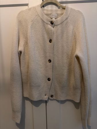 H&M Cream Cardigan - Size Large - Perfect for Autumn!