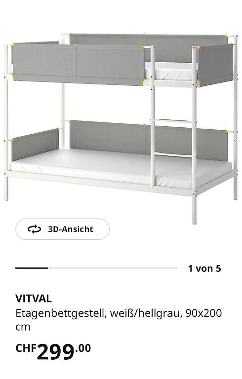 Letti: Etagenbett Metall – Usato da Obergösgen venduto da studer81 3