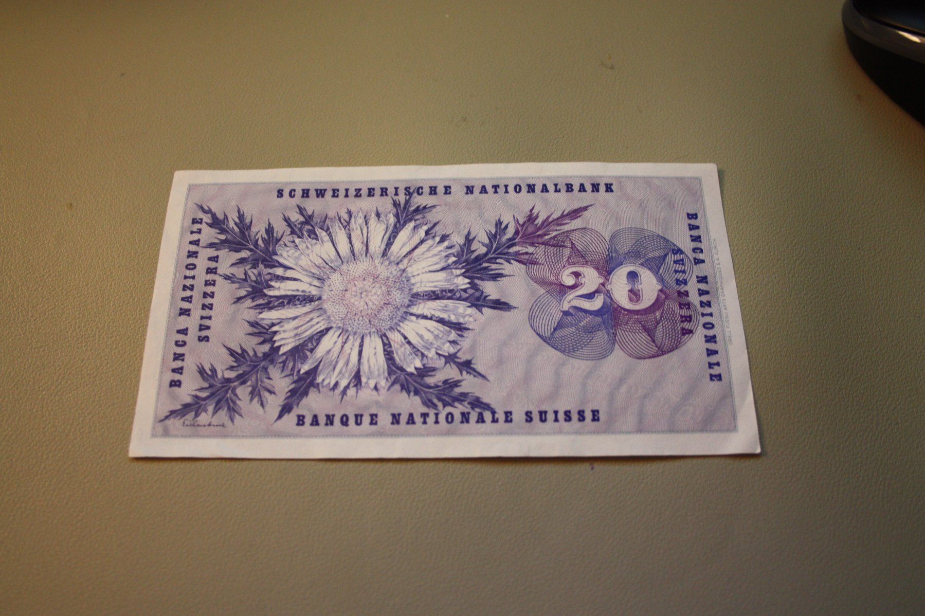 Banconote: Note Schweiz 20 Franken 09.04.1976 – Usato da Flüelen venduto da Alt-und-Neu 2