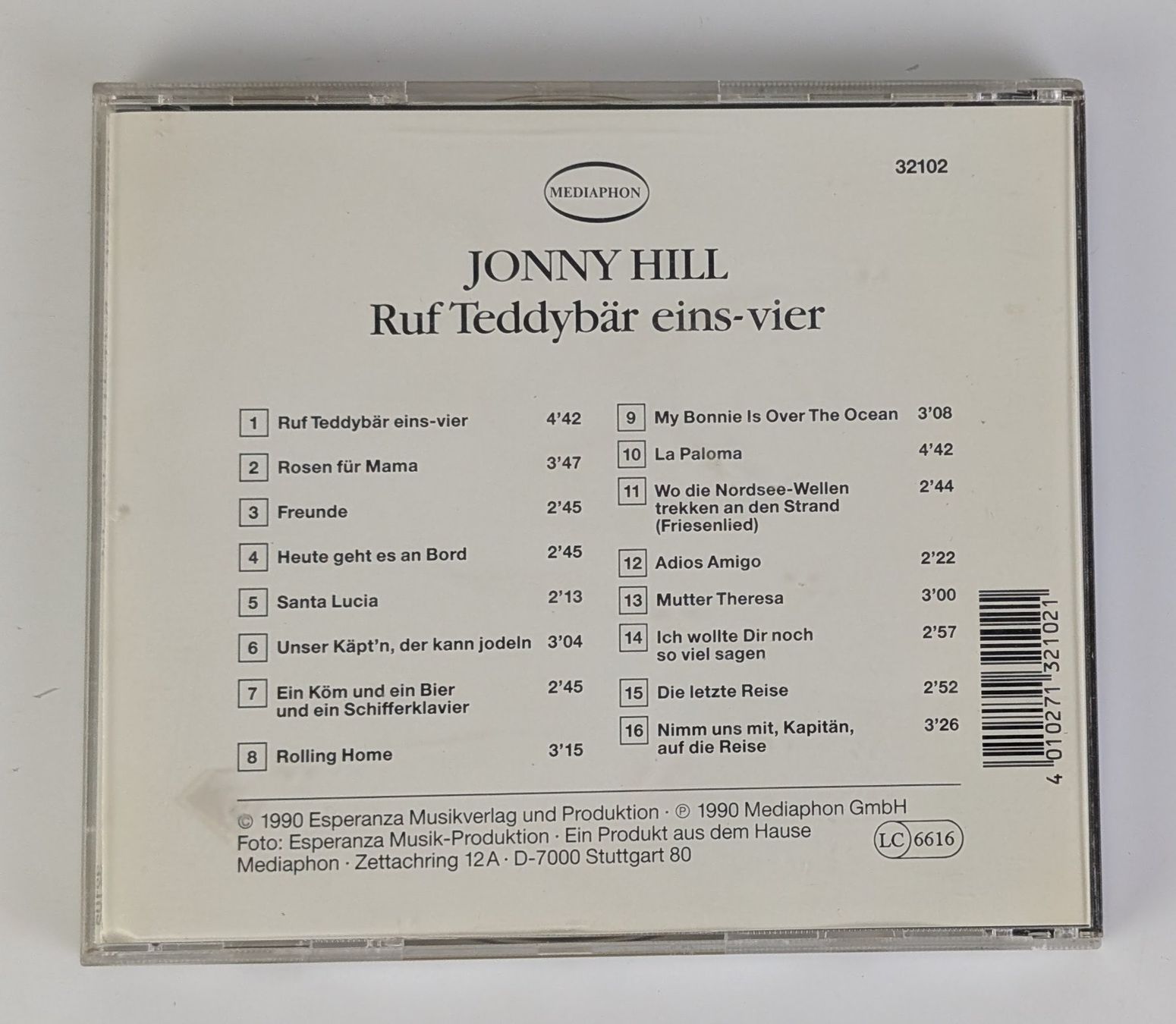 CD: Jonny Hill - Ruf Teddybaer eins-vier - CD - Top – Usato da Zürich venduto da 1.Simon 1