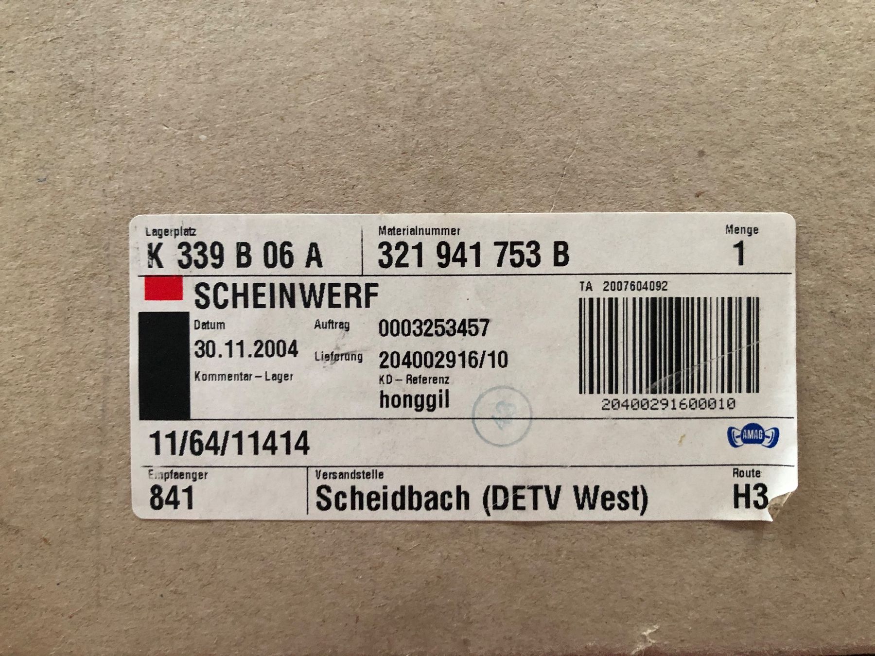 Volkswagen Tutti pezzi di ricambio auto: Scheinwerfer H4 - HCR E15 20 – Difettoso da Gunzwil venduto da feel_good 2