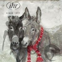 Serviette pips and grey 25x25 (1345) 2Stk.