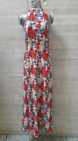 VILA Halterneck Maxikleid Floral Gr. M