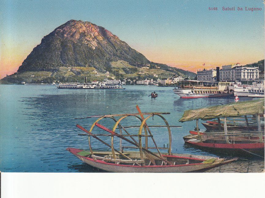 Cartoline postali: Lugano 1920 – Usato da Bürglen TG venduto da StampGraf