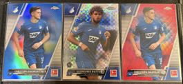 3x Topps Chrome Bundesliga 21/22 Hoffenheim Lot Numbered