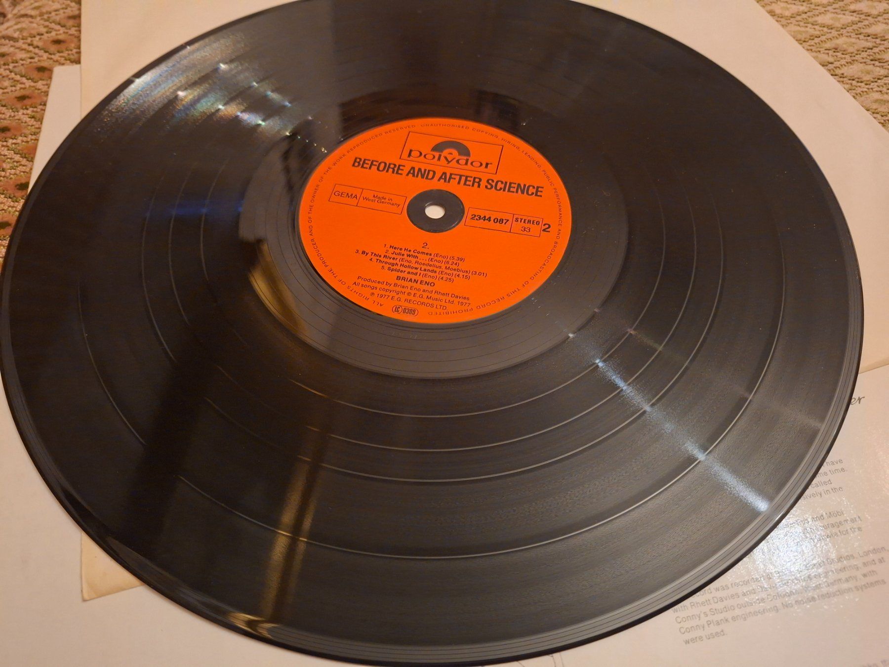 Dischi in vinile: Art Rock LP - Brian Eno - Before and After Science – Usato da Bernex venduto da Wannabehasbeen01 5