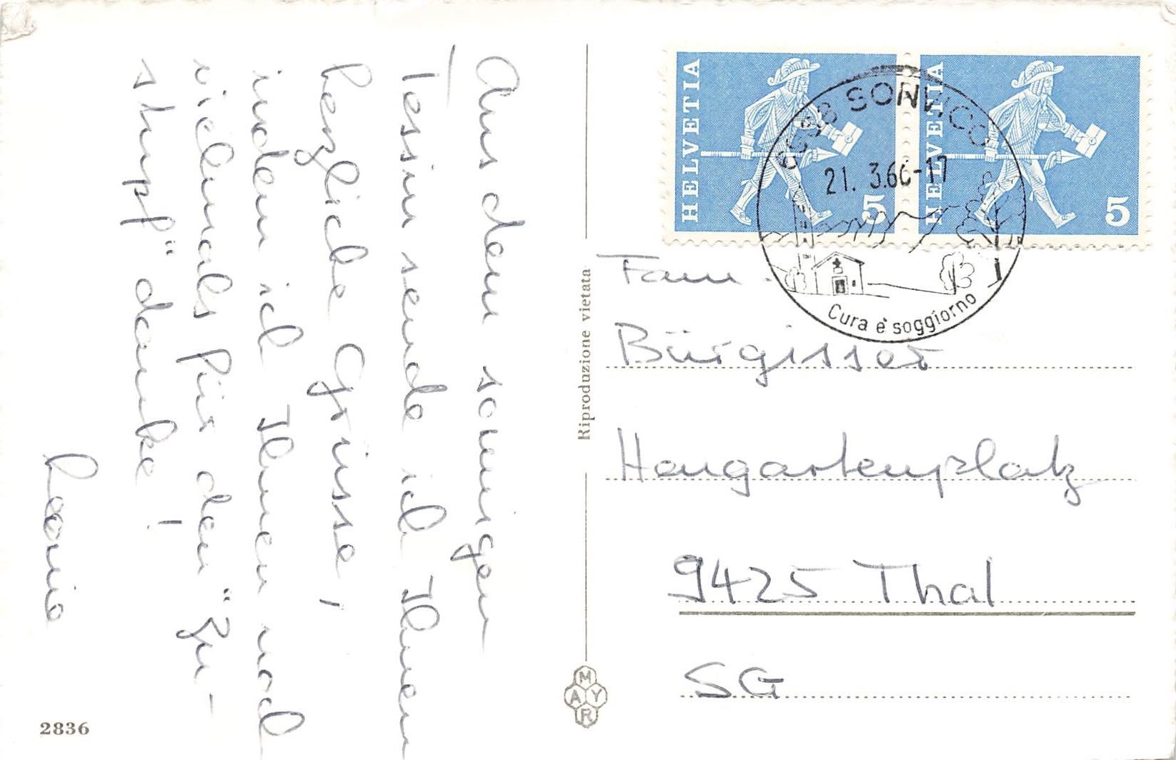 Cartoline postali: Sonvico – Usato da Biasca venduto da Blenio71 1