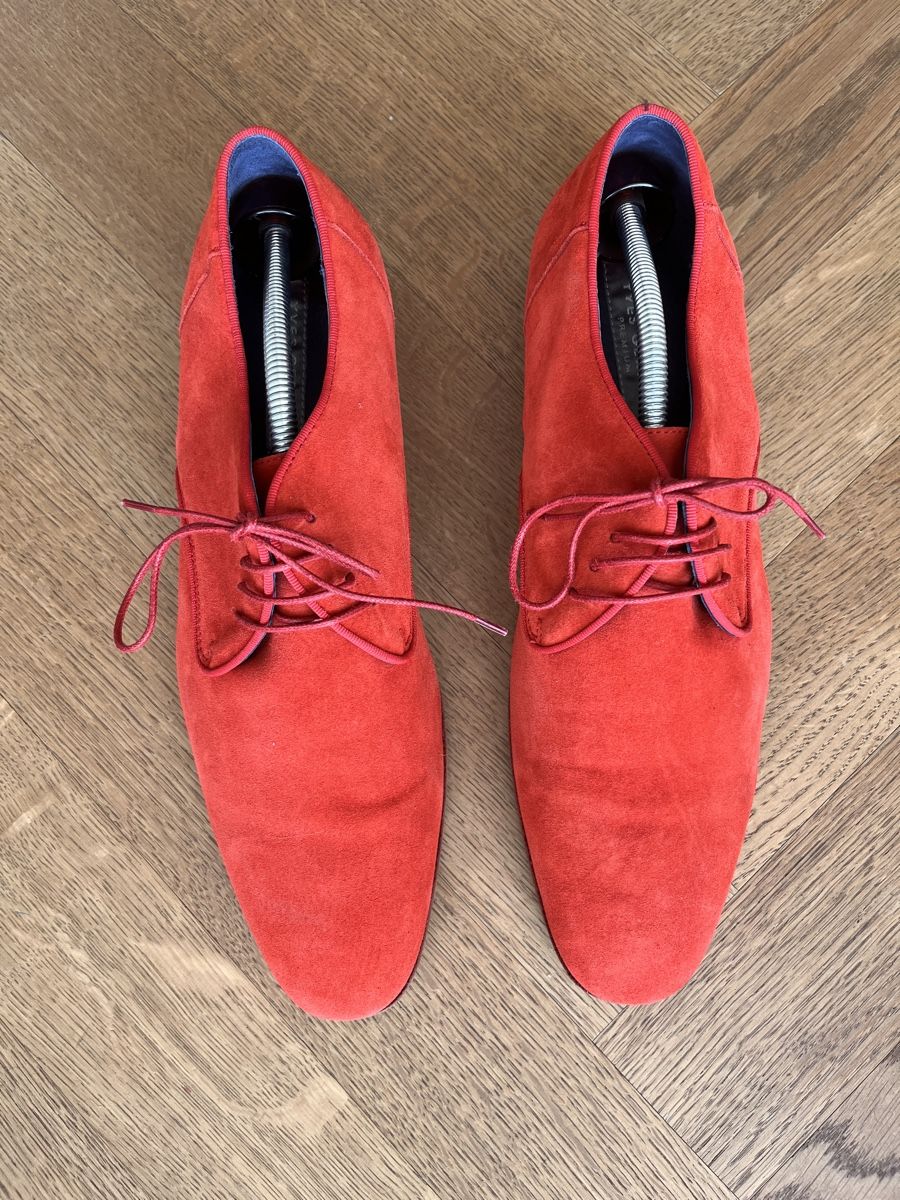 Scarpe da uomo: Lederschuhe Herren, rot – Usato da Zürich venduto da mineff