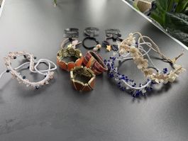 Haarschmuck-Set: 3 Haarreife & 4 Haargummis – Top Zustand!