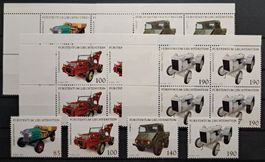 Spezial- & Nutzfahrzeuge Einzel & 4er Block postfrisch 2015